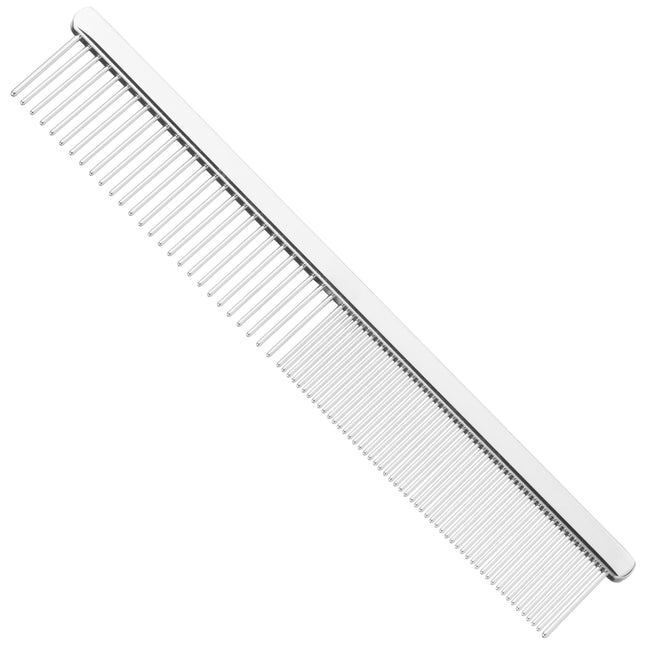 KW Smart Double Comb Small - small metal comb with mixed tooth spacing