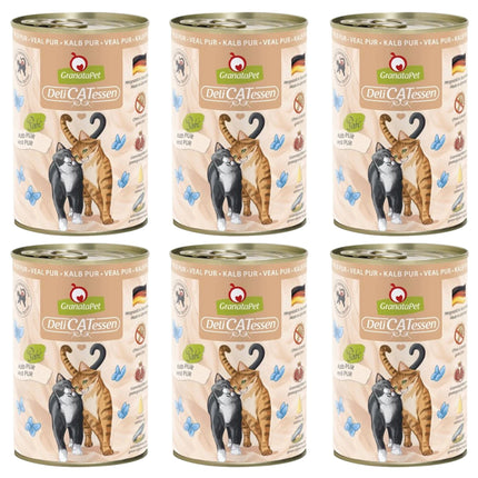 GranataPet DeliCatessen Veal Pur - grain-free wet food for cats, veal