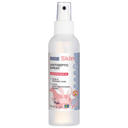 Disicide Skin Chlorhexidine 2% Spray - antiseptic preparation for disinfecting animal skin, in spray form