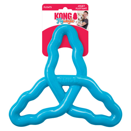 KONG Flyangle (L) - floating fetch toy for dogs, flexible, gentle on teeth