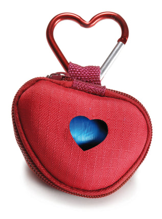 Bag Dispenser - heart-shaped bag holder for dogs + bags