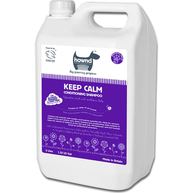 Hownd Keep Calm Conditioning Shampoo - cleansing, soothing-relaxing shampoo for dogs and cats, concentrate 1:25