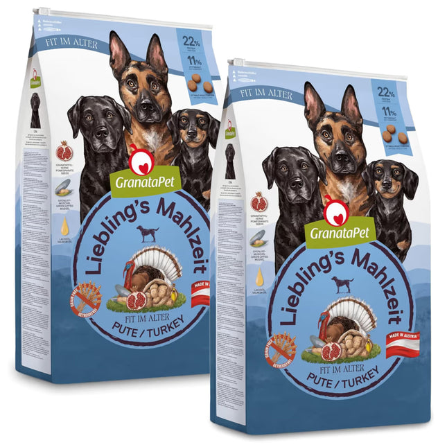 GranataPet Turkey Senior - grain-free dry dog food for seniors, with turkey