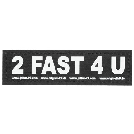 Julius - K9 2 Fast 4 You Patch 2pcs - Velcro for Julius K9 Harnesses