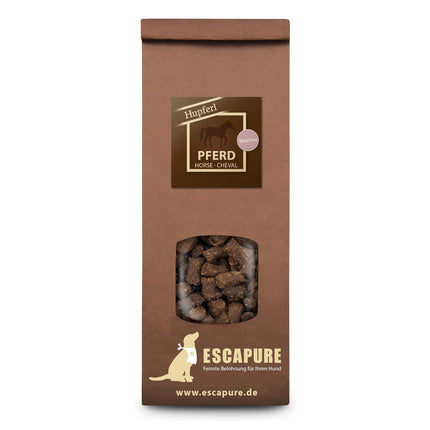 Escapure Hupferl Horse - natural treats for sensitive dogs, horse meat