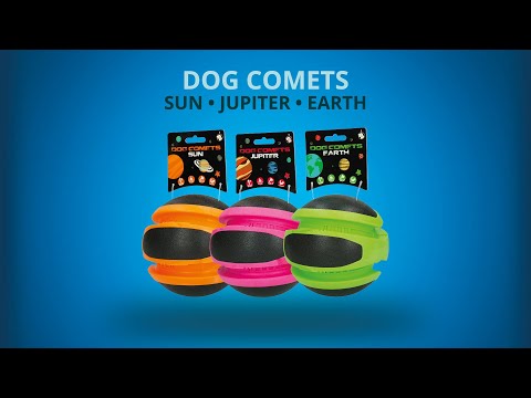 Dog Comets Earth - large ball for dogs, with grooves