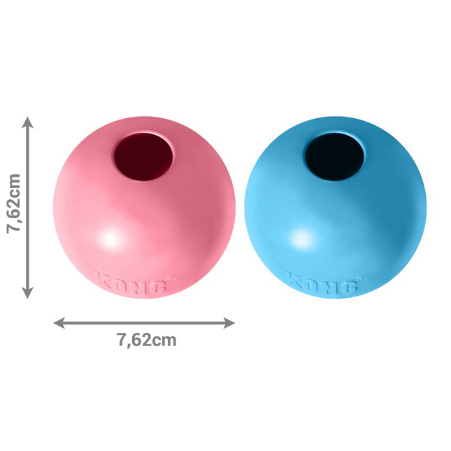 KONG Puppy Ball - rubber, soft ball for puppies, with a stuffing hole, - 8cm