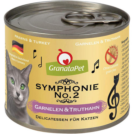 GranataPet Symphonie - high-meat cat food, shrimp and turkey