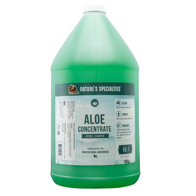 Nature's Specialties Aloe Concentrate Shampoo - texturizing shampoo for rough dog and cat fur, concentrate 1:16