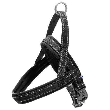 Hurtta Casual Eco Harness Raven - Norwegian-style harness for dogs made from recycled materials - 30 - 35