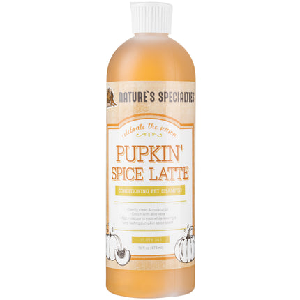 Nature's Specialties Pupkin' Spice Latte Shampoo - nourishing - moisturizing shampoo for dogs and cats, with a pumpkin pie scent, concentrate 1:24