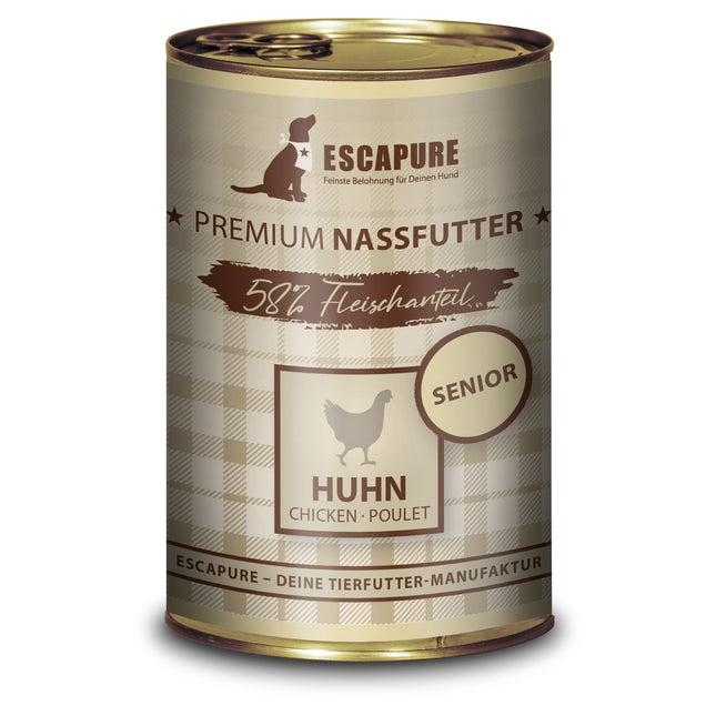 Escapure Senior Chicken - wet food for senior dogs, chicken with vegetables