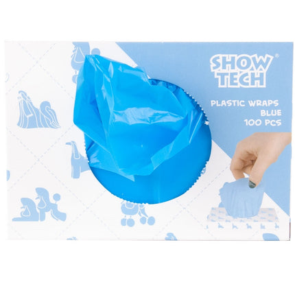 Show Tech Plastic Wraps 100 pcs - reusable foil curlers