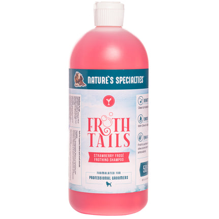 Nature's Specialties Froth Tails Strawberry Shampoo - moisturizing shampoo for dogs and cats, with a strawberry and champagne scent, concentrate 1:50