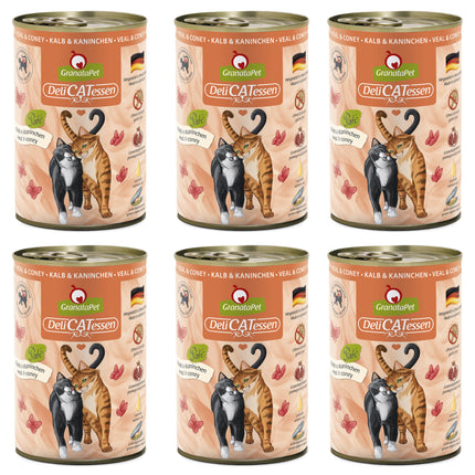 GranataPet DeliCatessen Veal & Coney - grain-free wet food for cats, veal and rabbit