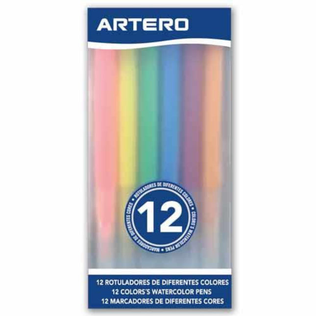 Artero Watercolor Pens 12 pcs - Coloring Pens for Fur