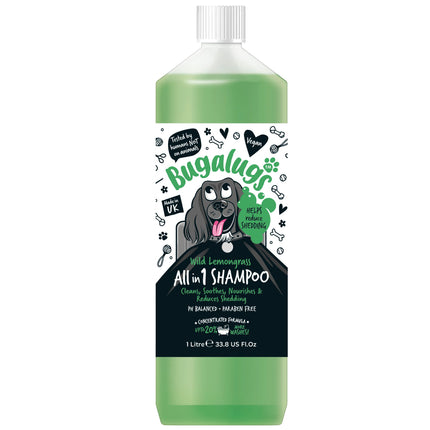 Bugalugs All in 1 Shampoo - dog shampoo with conditioner, reduces shedding, concentrate 1:10