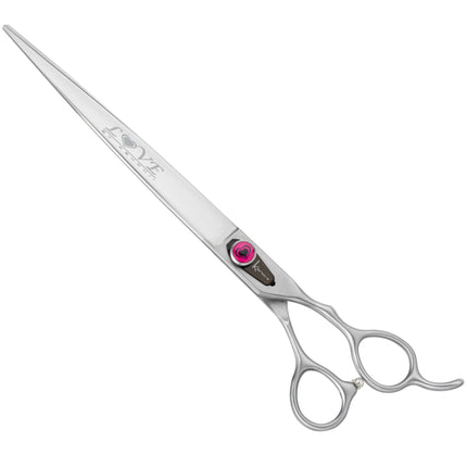 Kenchii Love Straight Scissors - professional grooming scissors with an ergonomic handle, straight design