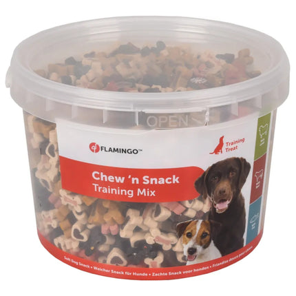 Flamingo Chew'n Snack Training Mix - training treats for dogs, with lamb, beef, and fish