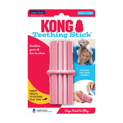 KONG Puppy Teething Stick - original rubber dental chew toy for puppies