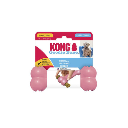 KONG Puppy Goodie Bone S - rubber bone for puppies, chew toy