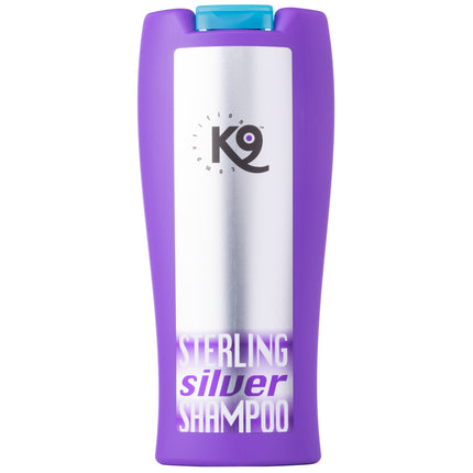 K9 Horse Sterling Silver Shampoo - shampoo for white and silver horse coats, concentrate 1:10