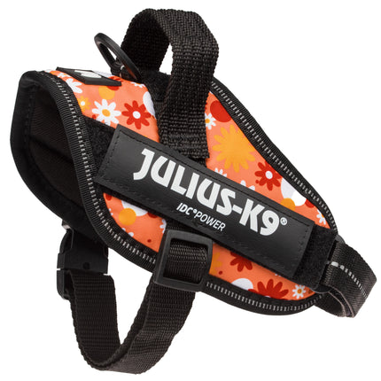 Julius - K9 IDC Powerharness Flowers - high-quality harness for dogs, floral pattern - Mini - Mini