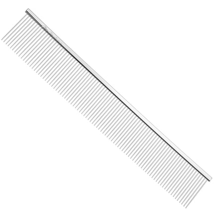 Chris Christensen Buttercomb #505 All Coarse 8.5 - sturdy, metal comb with medium tooth spacing