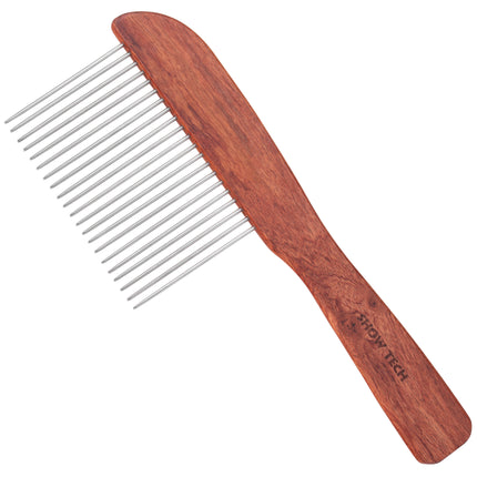 Show Tech sturdy wooden comb for long-haired dog breeds