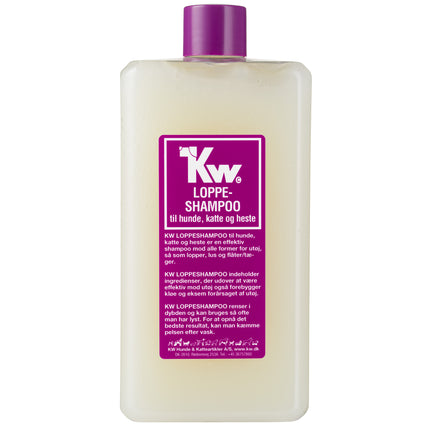 KW Flea Shampoo - insect repellent shampoo for dogs, cats, and horses, with chlorhexidine