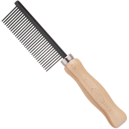 HPP English Anti-Static Comb with Wooden Handle