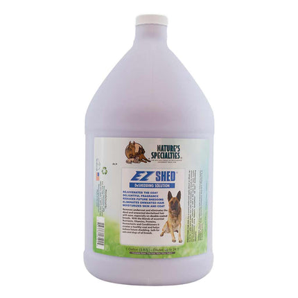 Nature's Specialties EZ Shed Conditioner - undercoat removal conditioner for dogs and cats, concentrate 1:24