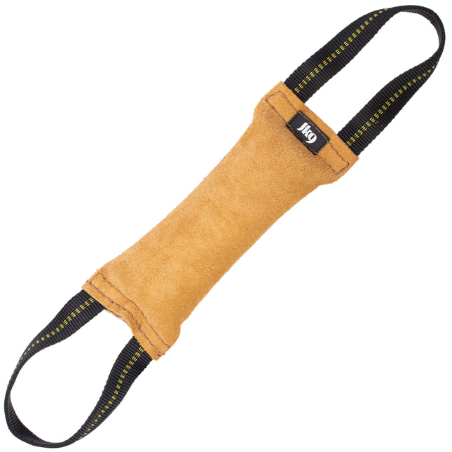 Julius - K9 Leather Tug With Two Handles - leather tug toy for dogs, two grips