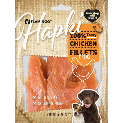 Flamingo Hapki Chicken Breast Fillet - single-protein treats for dogs, dried chicken