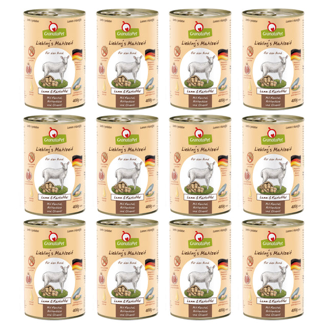 GranataPet Lamb & Potato - grain-free wet dog food, lamb and potatoes