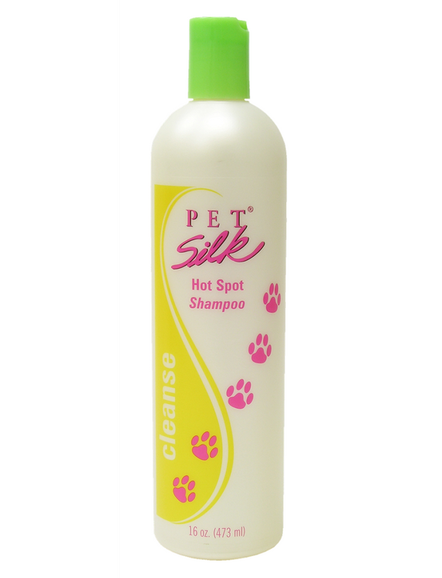 Pet Silk Hot Spot Shampoo - therapeutic shampoo for problematic skin in dogs and cats, concentrate 1:16