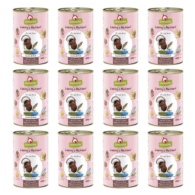 GranataPet & Turkey - grain-free wet dog food, salmon and turkey