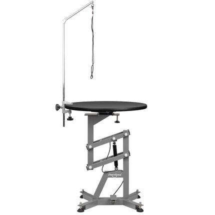 Shernbao Air Lift Grooming Table - grooming table with a rotating top and pneumatic lift, black