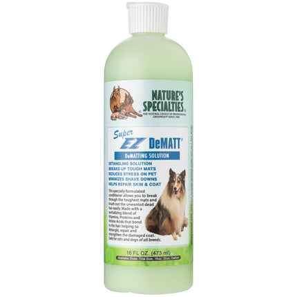 Nature's Specialties EZ DeMATT - detangling conditioner that facilitates combing and removes undercoat, concentrate 1:12