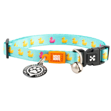 Max&Molly GOTCHA! Smart ID Cat Collar Ducklings - colorful cat collar with smart Tag pendant