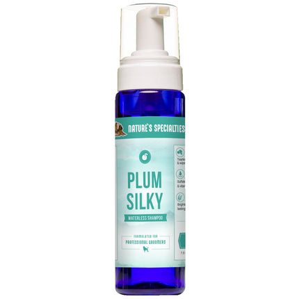 Nature's Specialties Silky Waterless Shampoo - gentle dry shampoo for dogs and cats, revitalizing coat color