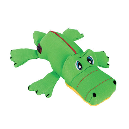 KONG Cozie Ultra Ana Alligator L - durable plush toy for dogs, alligator with rattle and squeakers