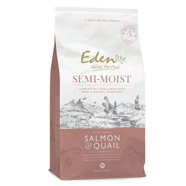 Eden & Quail - semi-moist dog food with salmon and quail