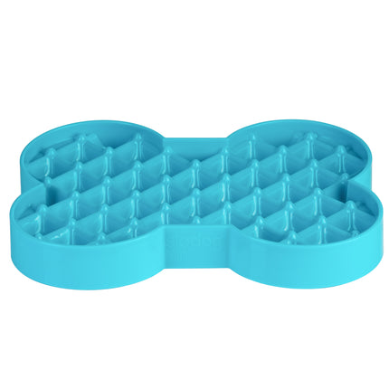 LickiMat Slodog Small - slow feeder bowl, licking tray for dogs - Turquoise