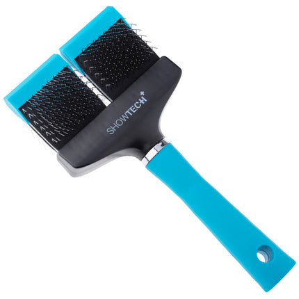 Show Tech Flex Groom Professional Slicker Firm - double-sided and flexible poodle brush, firm - Large