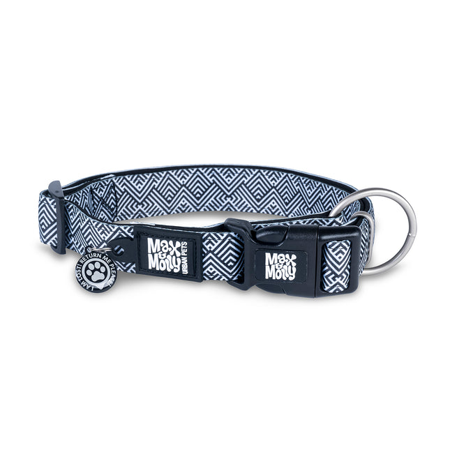 Max&Molly GOTCHA! Smart ID Collar Mykonos - smart tag collar for dogs, Greek pattern