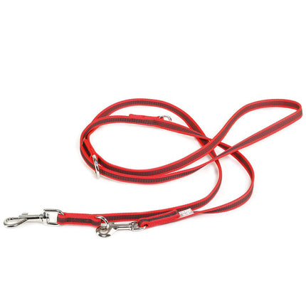 Julius K9 Color & Gray Supergrip Leash 1.4x220cm - adjustable dog leash, non-slip