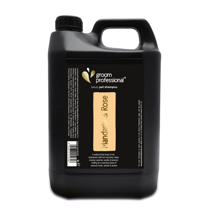 Groom Professional Mandarin & Luxury Shampoo - luxurious shampoo with a hint of mandarin and flowers, suitable for all coat types, concentrate 1:20