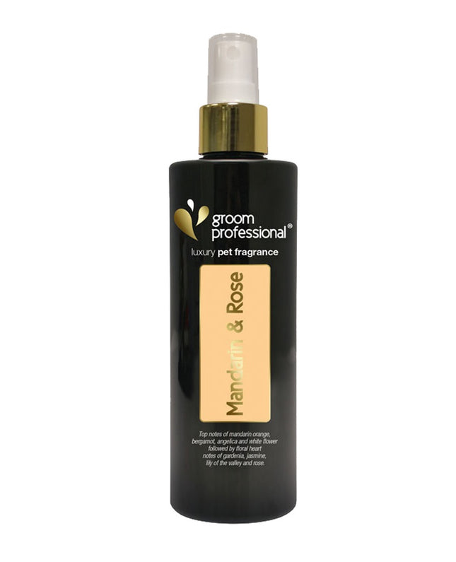 Groom Professional Mandarin & Luxury Cologne - luxurious fragrance water for dogs, with notes of mandarin and rose