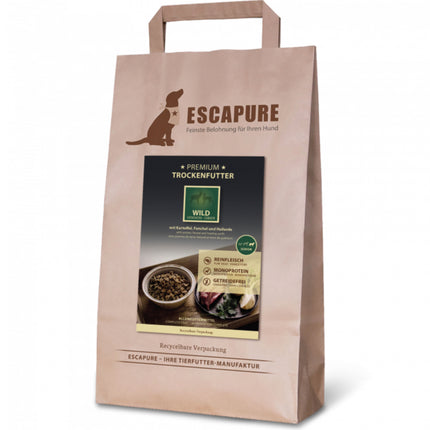 Escapure Premium Senior Wild - high-quality dog food for seniors, oven-baked game meat